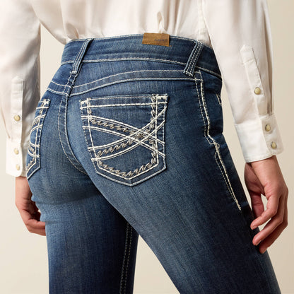 Trouser Mid Rise Stretch Entwined Wide Leg Jean Women | Ariat discount