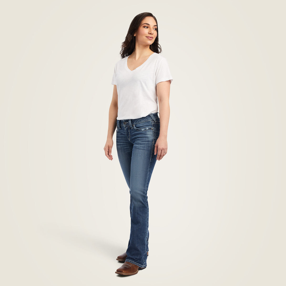 R.E.A.L. Mid Rise Raquel Boot Cut Jean Women | Ariat outlet
