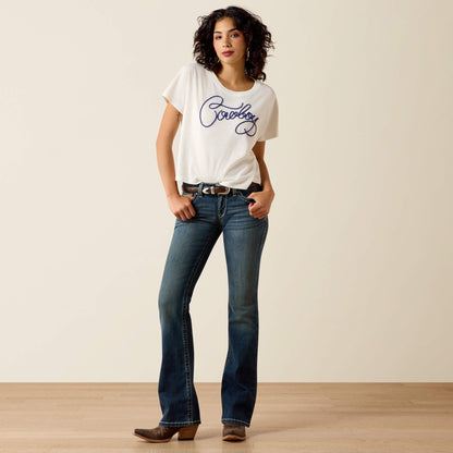R.E.A.L. Mid Rise Stretch Whipstitch Boot Cut Jean Women | Ariat online