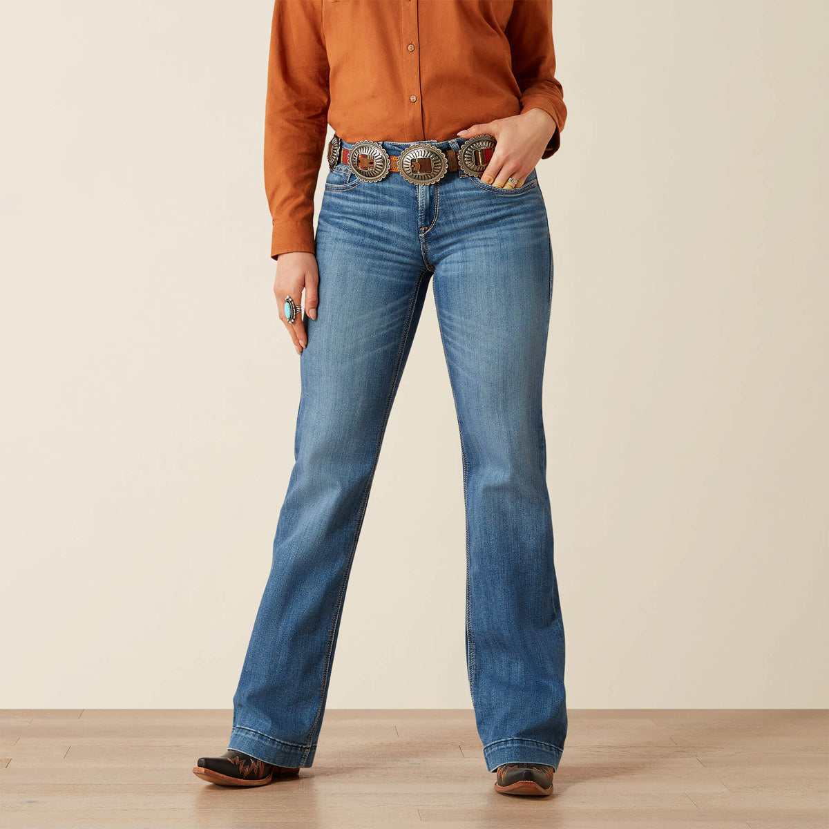 Perfect Rise Isabelle Wide Trouser Jeans Women | Ariat outlet
