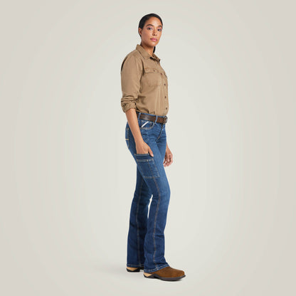 Rebar Work Flex Perfect Rise Riveter Boot Cut Jean Women | Ariat for sale