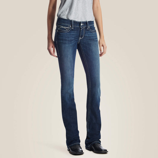 R.E.A.L. Low Rise Stretch Rosy Whipstitch Boot Cut Jean Women | Ariat on sale