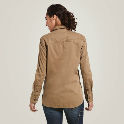 Rebar Washed Twill Work Shirt Women | Ariat discount