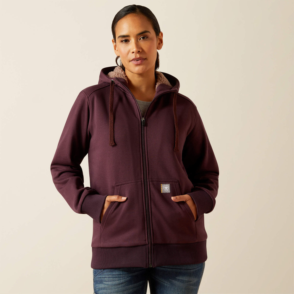 Rebar All-Weather Sherpa Full Zip Hoodie Women | Ariat outlet