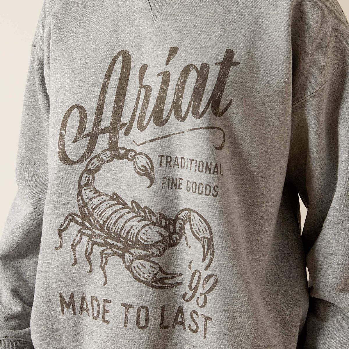 Scorpion Script Oversized Sweatshirt Women | Ariat on sale