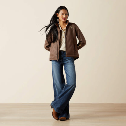 Ariat Logo Softshell Faux Leather Jacket Women | Ariat discount