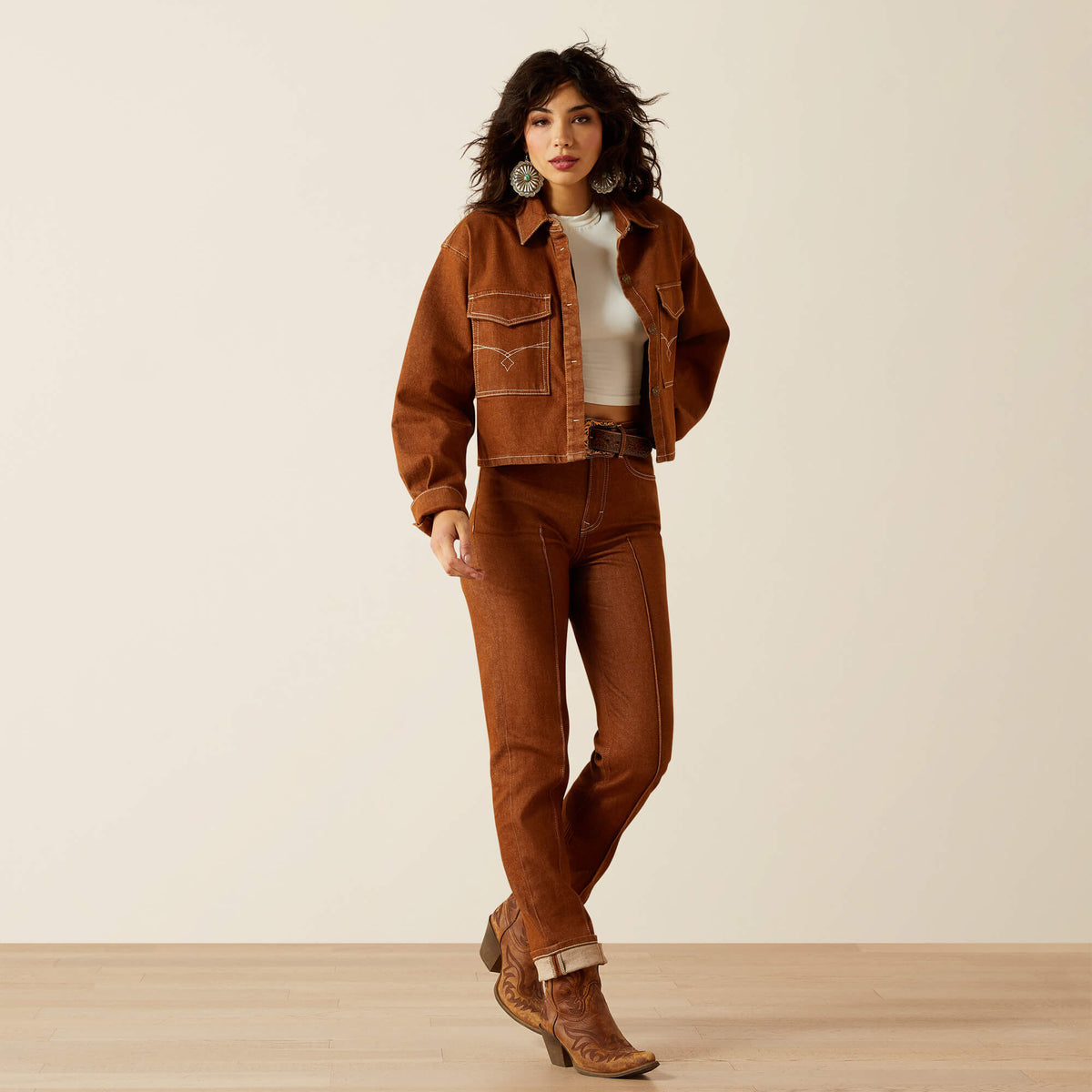 Boxy Cropped Denim Jacket Women | Ariat online shop