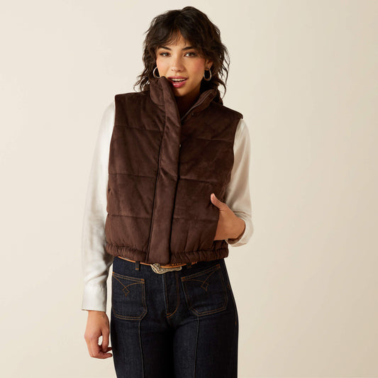 Swirls Faux Leather Vest Women | Ariat sale