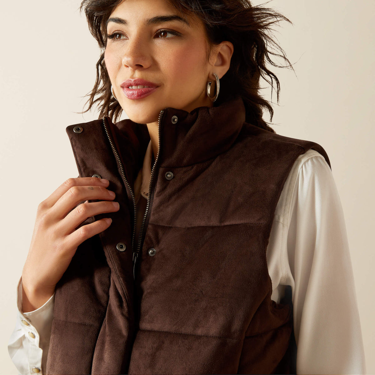Swirls Faux Leather Vest Women | Ariat sale