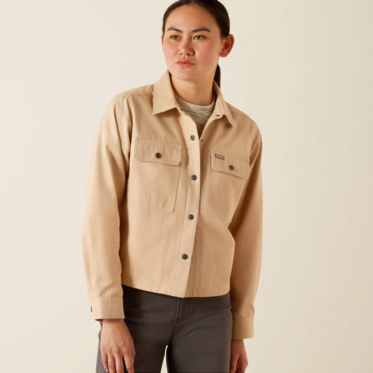 Rebar Cropped Woven Shirt Jacket Women | Ariat on sale