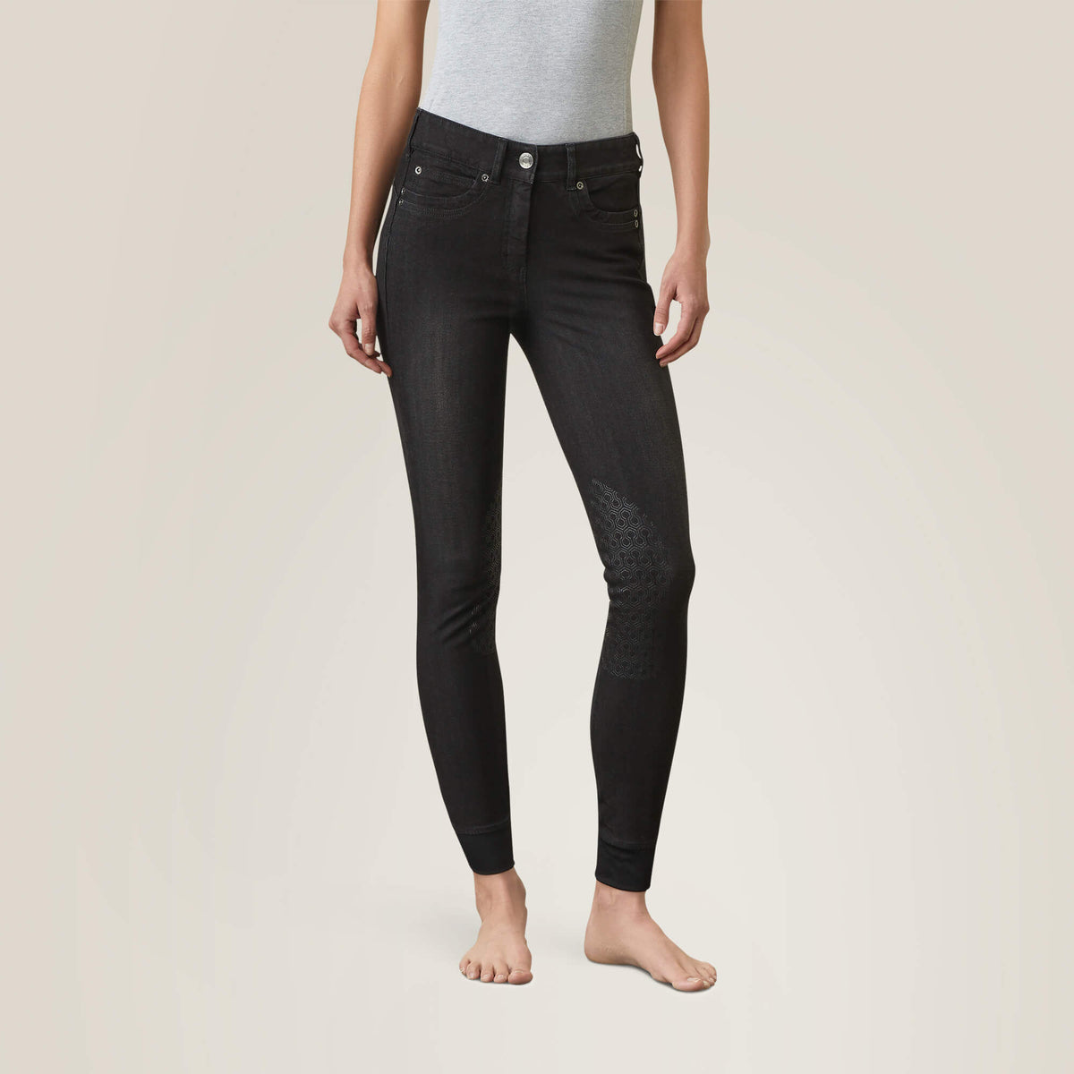Halo B Denim Knee Patch Breech Women | Ariat online