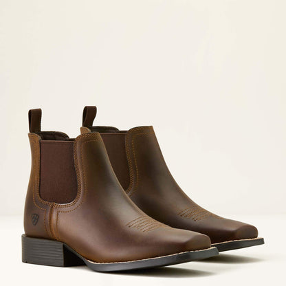 Booker Chelsea Wide Square Toe Western Boot Kids | Ariat sale