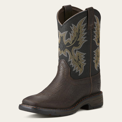 WorkHog Wide Square Toe Boot Kids | Ariat sale