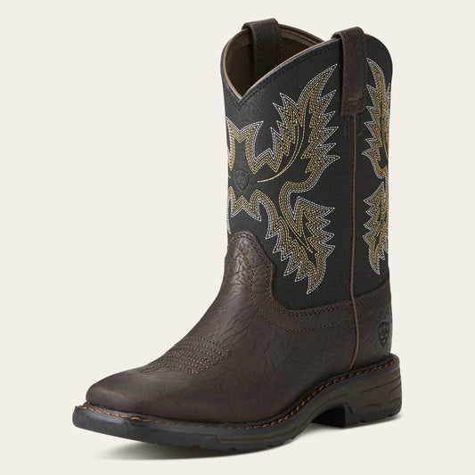 WorkHog Wide Square Toe Boot Kids | Ariat sale
