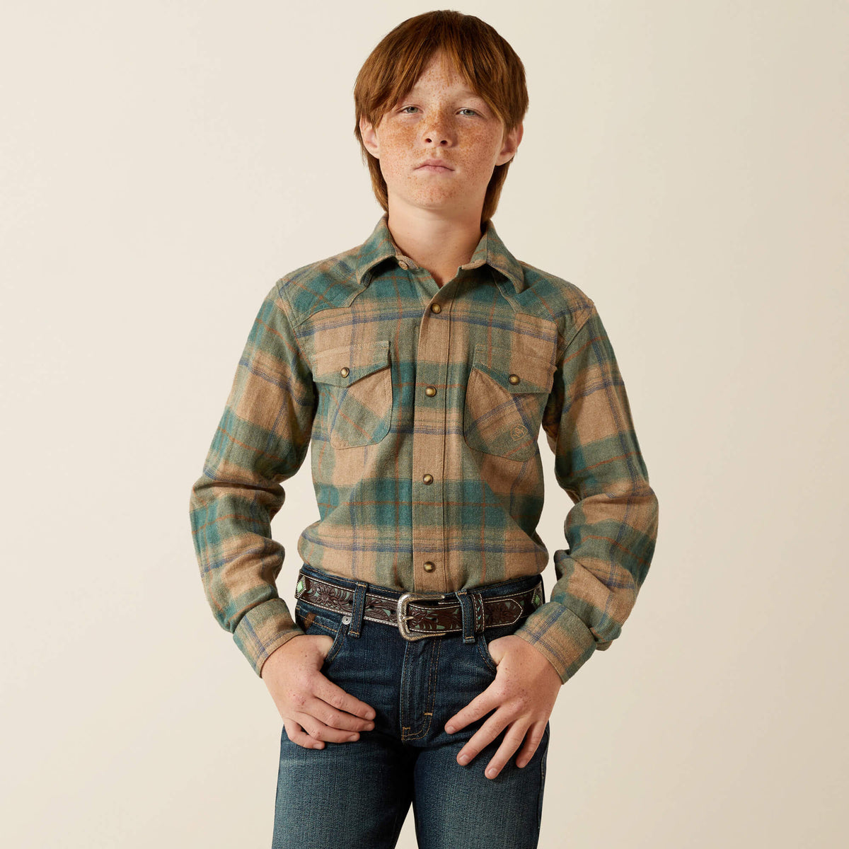 Huxlee Retro Classic Fit Shirt Kids | Ariat on sale