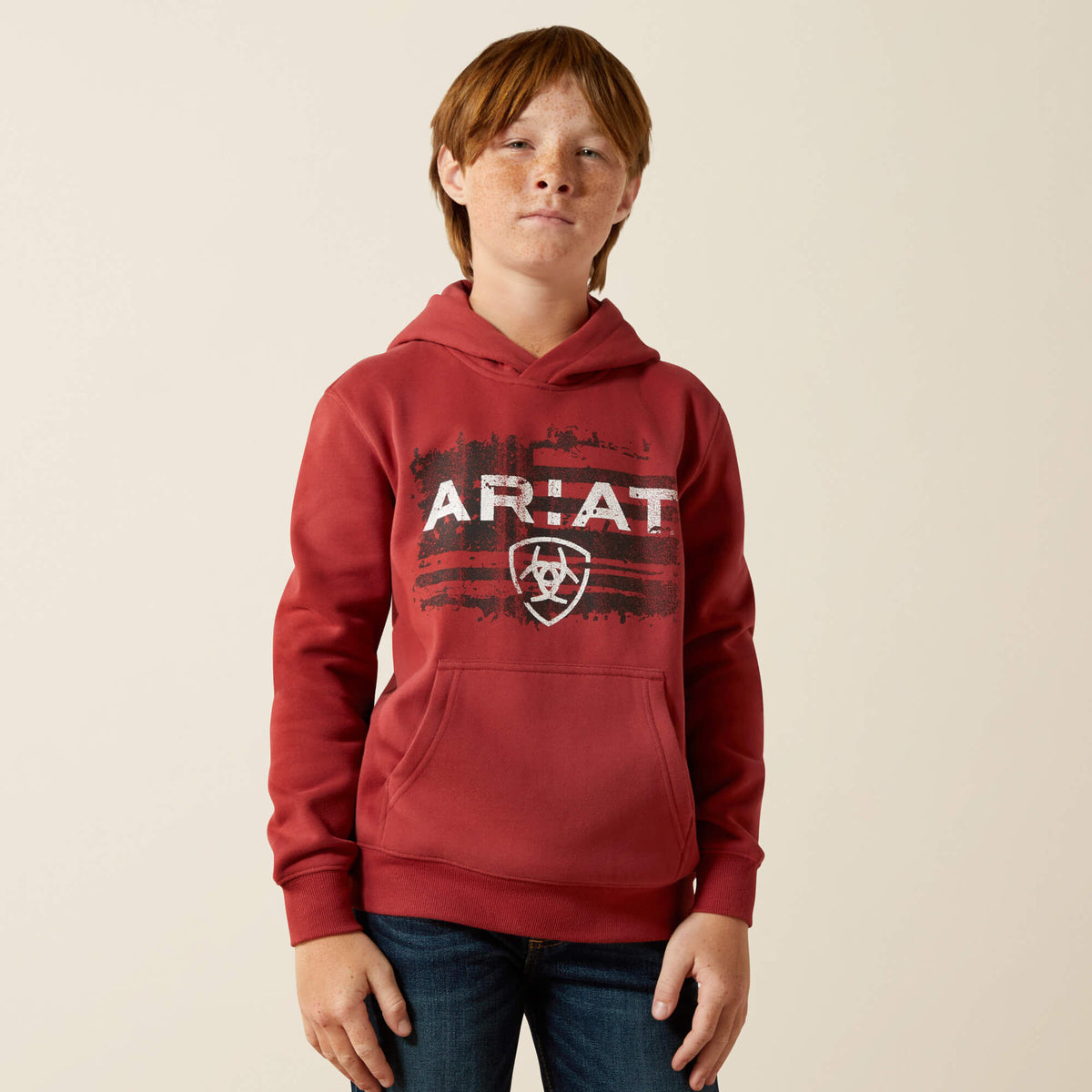 Ariat Liquid Stamp Flag Hoodie Kids | Ariat on sale