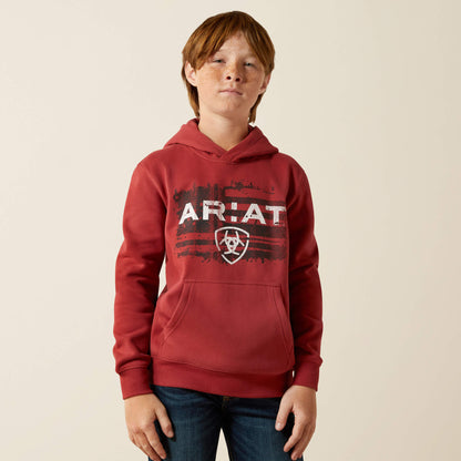 Ariat Liquid Stamp Flag Hoodie Kids | Ariat on sale