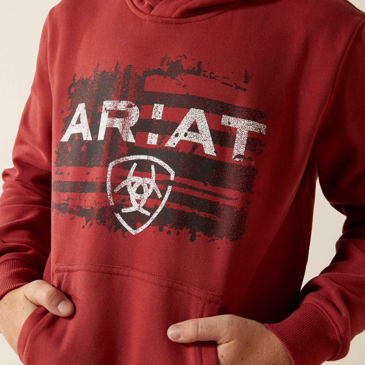 Ariat Liquid Stamp Flag Hoodie Kids | Ariat on sale