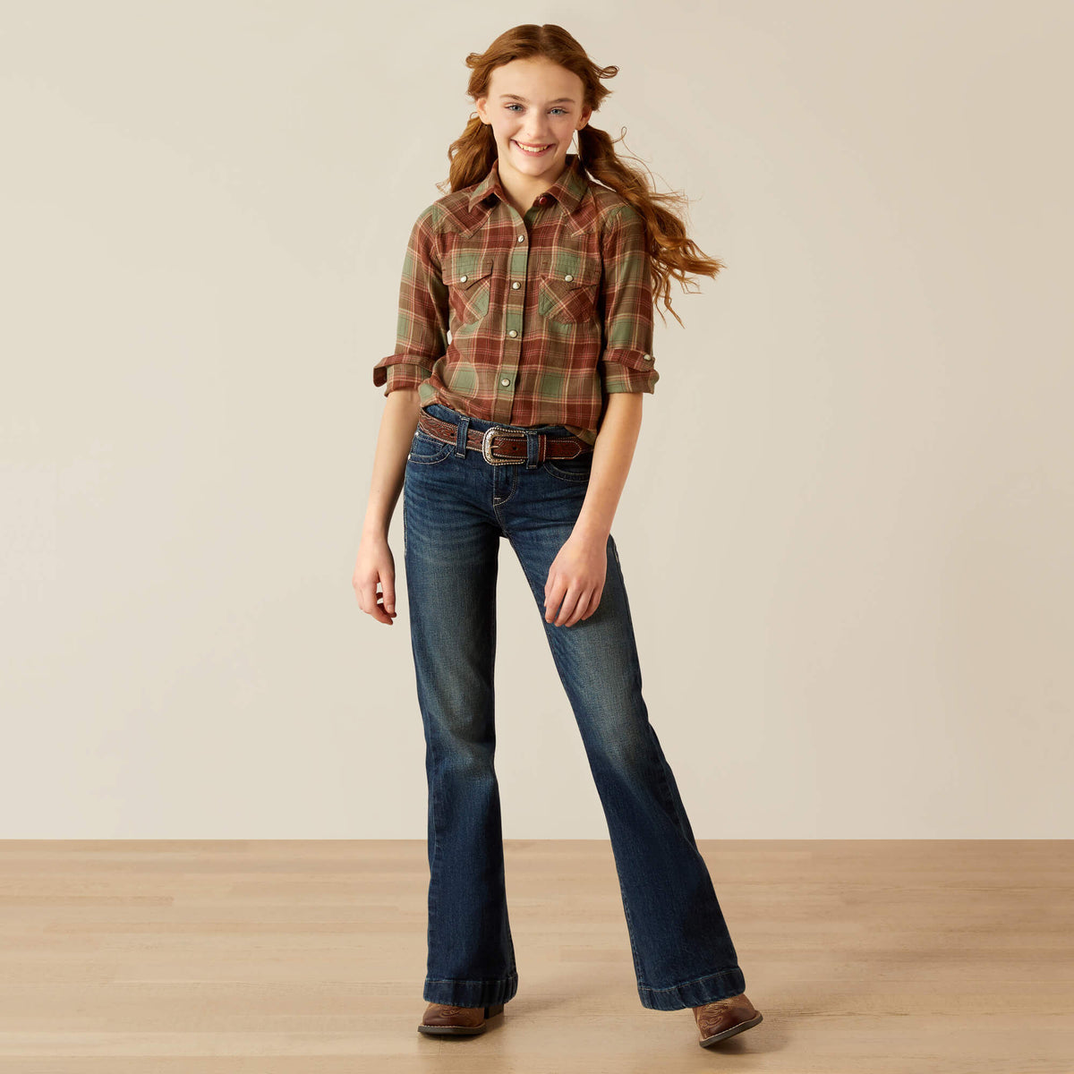 Ava Plaid Shirt Kids | Ariat online shop