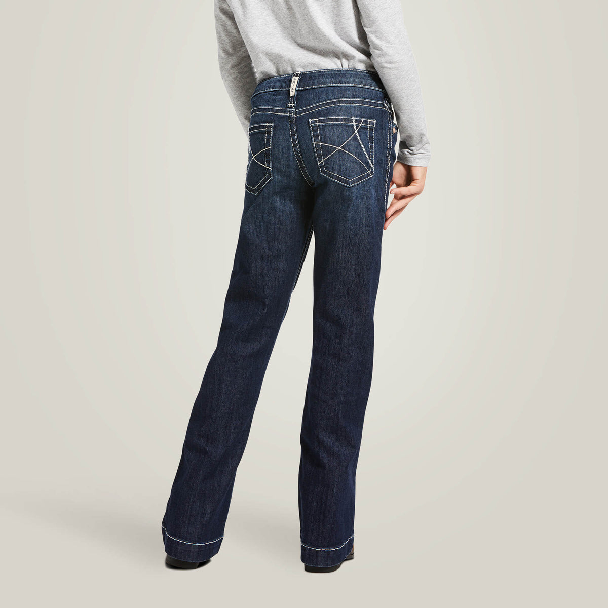 Trouser Mid Rise Stretch Ella Wide Leg Jean Kids | Ariat online shop