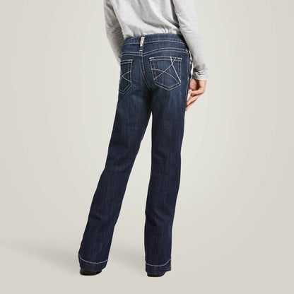 Trouser Mid Rise Stretch Ella Wide Leg Jean Kids | Ariat online shop