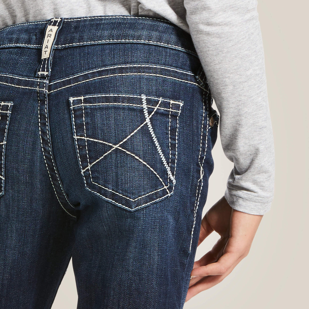 Trouser Mid Rise Stretch Ella Wide Leg Jean Kids | Ariat online shop